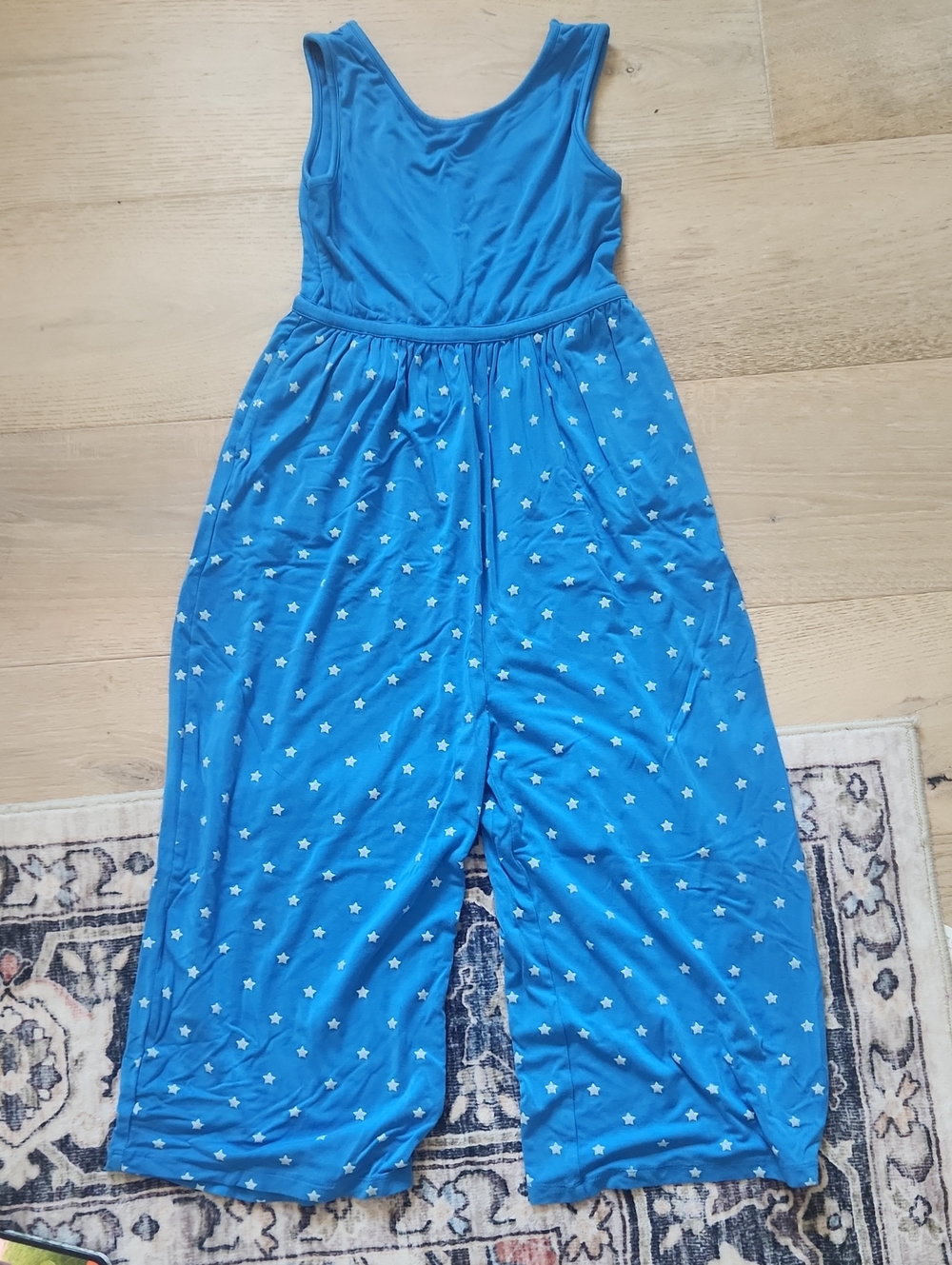 Blue Star-Print Kids Jumpsuit